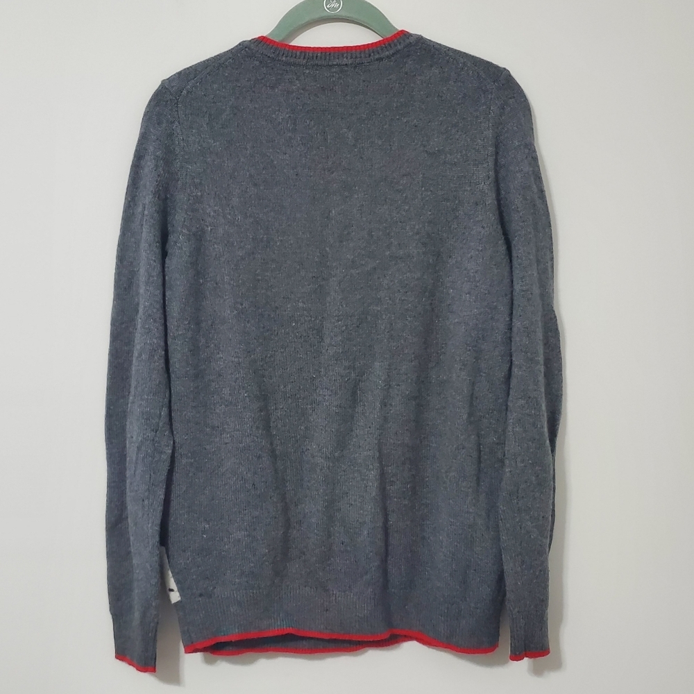Boden Llama Holiday Sweater Gray Women Medium - Picture 6 of 9